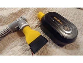 cpap limpador adaptador ar tubo ventilador secador 3d print model - Mito3D