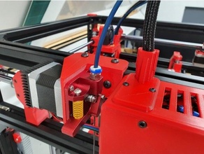 hypercube evo mounted extruder bracket 3d printer evolution mount 3d print model - Mito3D