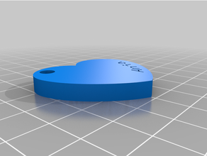 hearth square message pendal 3d print model - Mito3D
