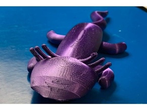 Axolotl Amphibie Tier 3d print model - Mito3D