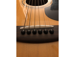 acústico guitarra sillín 3d print model - Mito3D