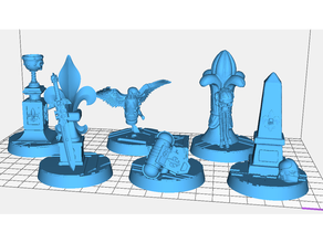 objective markers adepta battle sisters 3d print model - Mito3D