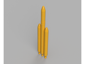 small delta iv heavy deltaiv deltaivmedium rocket simple space 3d print model - Mito3D