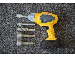 fisher price drill bits cordless bit fisher-price screwdriver toy 3d print model - Mito3D