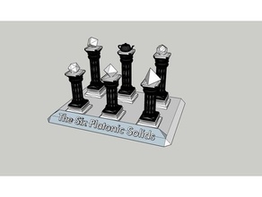 platonique solides humour dorique colonne solide Utah théière 3d print model - Mito3D