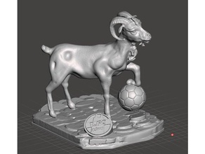 1 fc koeln hennes cologne football fuball goat kfc kln mascot 3d print model - Mito3D