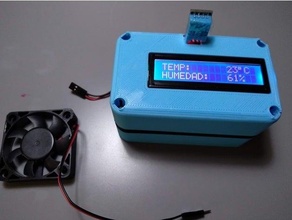 digital termômetro ventilador controle 3d print model - Mito3D