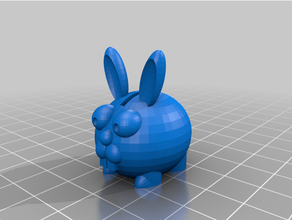 penny bunny bank easter rabbit small 3d print model - Mito3D