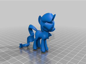 rarità pony 3d print model - Mito3D