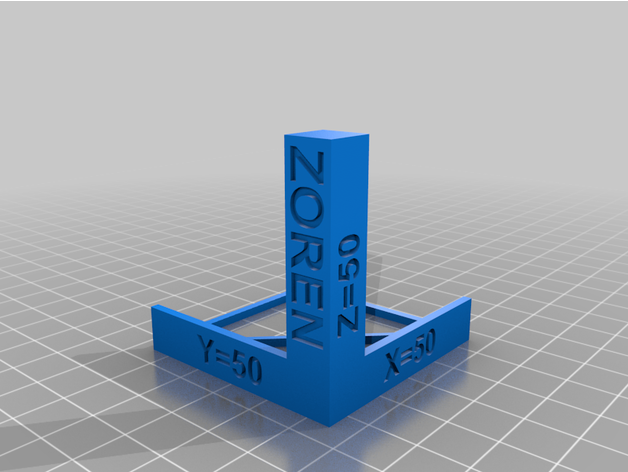 zoren calibration cube test printer 3D print model - Mito3D