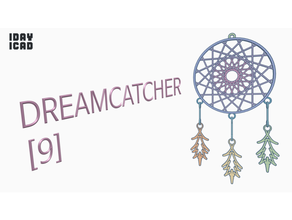 1day 1cad dreamcatcher 9 1day1cad frame feather ring string 3d print model - Mito3D