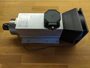 Ventilator Adapter 3 kw China Spindel cnc Router 3d print model - Mito3D