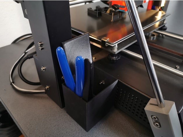 anycubic i3 mega filament waste box tool holder voltage switch cover anicubic improvement 3D print model - Mito3D