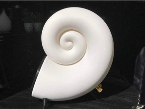 nautilus shell speaker 100mm 3d print model - Mito3D