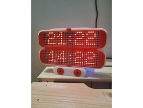 clock 2 time zones arduino 3d print model - Mito3D