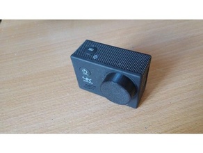 chinese action camera lens cap - diameter 21 mm actioncam cam coperchio tappo 3d print model - Mito3D