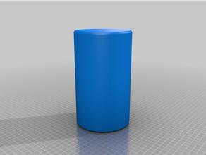 customized rounded cylinder 3d print model - Mito3D