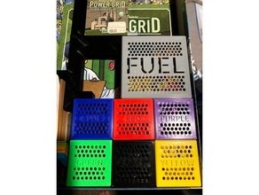 power grid insert - honeycomb lids boardgame boardgames inserts board game 3d print model - Mito3D