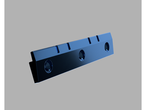 ikea sockerbit wall bracket - storage box lid fixing fixings mount 3d print model - Mito3D