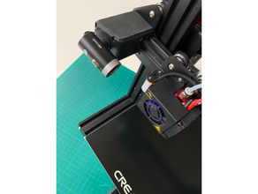 creality ender limite interruttore staffa SM lifecam montare telecamera 3 microsoft 3d print model - Mito3D