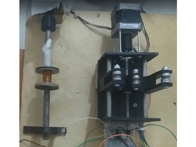 tel sarma makine arduino nano bobin Kulp destek motor nema17 adım 3D print model - Mito3D