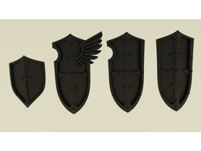 gloomy angels shields pack 1 3d print model - Mito3D
