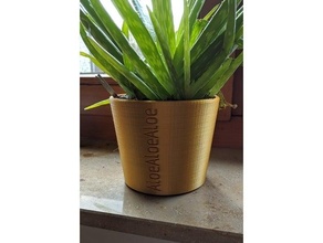 120mm aloe pianta pentola vaso fiori fioriera 3d print model - Mito3D