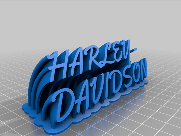 Harley Davidson personnalisé 3D print model - Mito3D