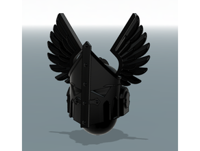 gloomy angels praetor helm 3d print model - Mito3D