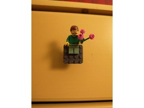 impilabile mattone cassetto pomello Consiglio dei ministri manopole Lego compatibile 3d print model - Mito3D