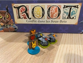 root boardgame - tokens 3d riverfolk expansion 3d print model - Mito3D