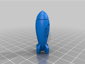 cartoon missile bang boom missiles 3d print model - Mito3D