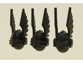 gloomy angels loyal friends helmets 3d print model - Mito3D