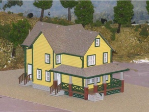 ho scale christmas story house 3d print model - Mito3D