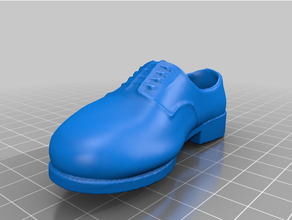 loafer dress shoe bjd prop clothes doll 3d print model - Mito3D