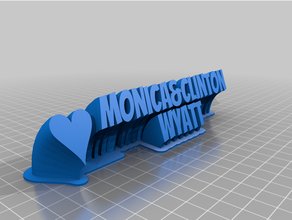 monica&clint customized 3d print model - Mito3D