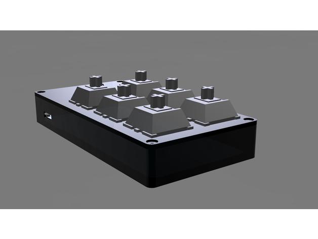 keypad arduino micro pro cherry mx keyboard mechanica mechanical osu 3D print model - Mito3D