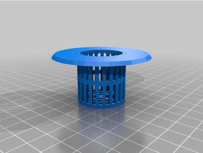 customized shower drain hair filter 3d print model - Mito3D