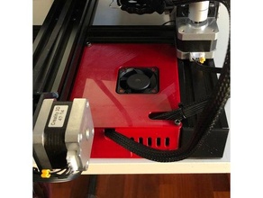 adks Ender 3 Rückseite Fall Mantel v2 Elektronik Gehege Hauptplatine 3d print model - Mito3D