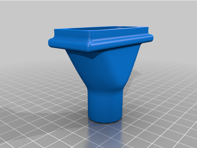 Gebläse Ventilator Schlauch Adapter Kegerator 3D print model - Mito3D