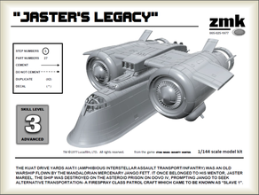 jaster's legacy boba fett bounty hunter jango jaster jasters mandolorian starwars star wars zarkus model kits 3d print model - Mito3D