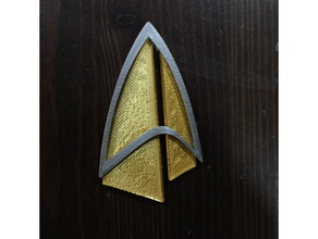 Picard Combadge Abzeichen Insignien Star Flotte Wanderung 3d print model - Mito3D