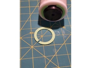 scotchbrite lint roller retaining ring circlip clip washer 3d print model - Mito3D