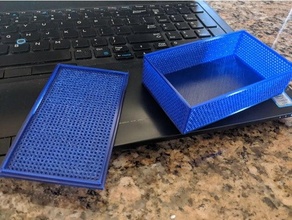 customizable dessicant box 3d print model - Mito3D
