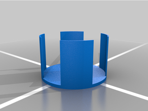 aire hockey disco soporte 3d print model - Mito3D