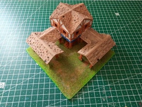age empires ii britons town center v2 higher 2 aoe2 building 3d print model - Mito3D