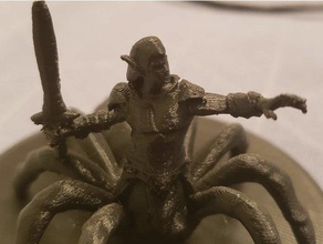 driders fixé dnd drow araignées miniature ridader donjons dragons araignée 3d print model - Mito3D