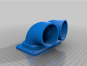 polaris misturador caixa filtro ar schnorchel adapter 3d print model - Mito3D