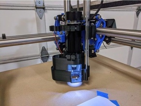mpcnc 52mm 500w spindle motor dust boot light add-on mod tool mount ring 3d print model - Mito3D