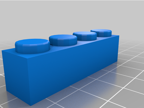 bloque 4x1 generador piezas exin castillos personalizado 3d print model - Mito3D